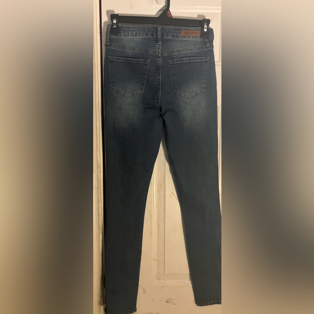 Kendall & Kylie Dark Blue Skinny Jeans - Picture 2 of 10